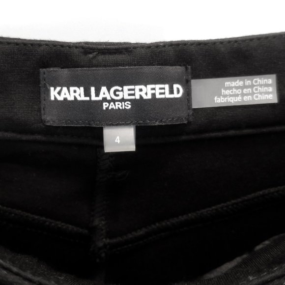 Karl Lagerfeld Paris Studded Ponte Skinny Pant Size 4 - Picture 11 of 12